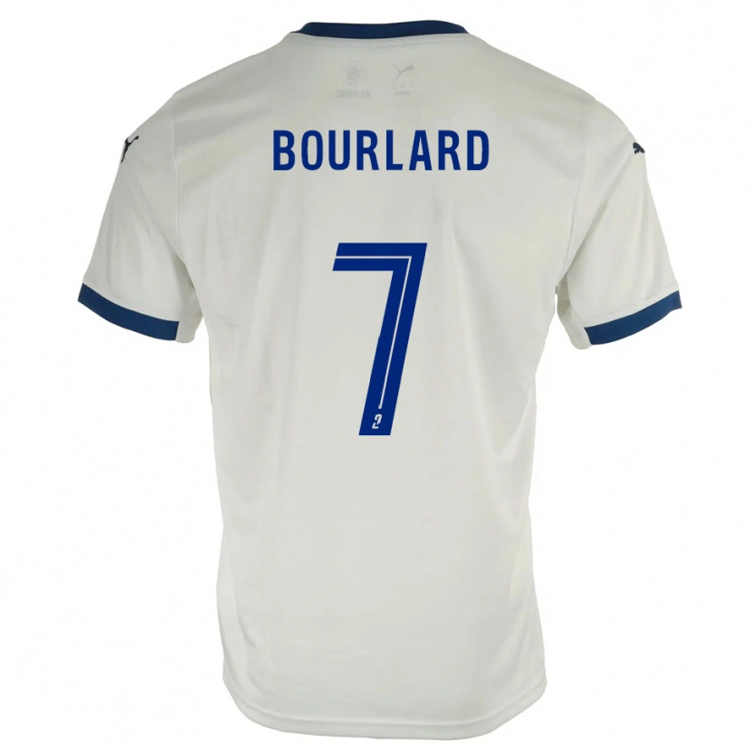 Danxen Dames Liam Bourlard #7 Wit Blauw Uitshirt Uittenue 2025/26 T-Shirt