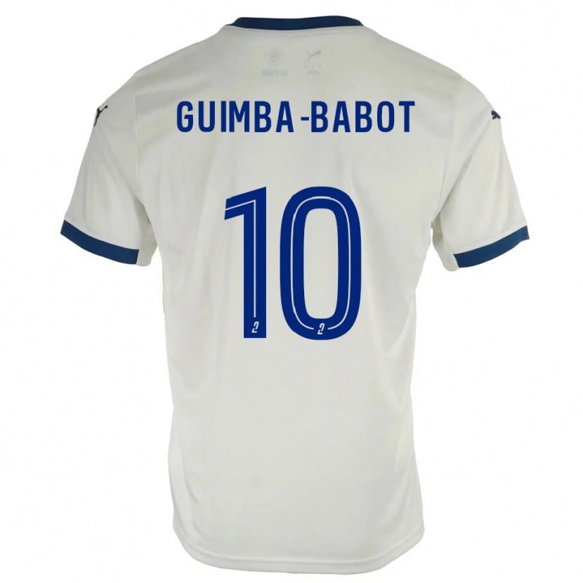 Danxen Dames Khays Guimba-Babot #10 Wit Blauw Uitshirt Uittenue 2025/26 T-Shirt