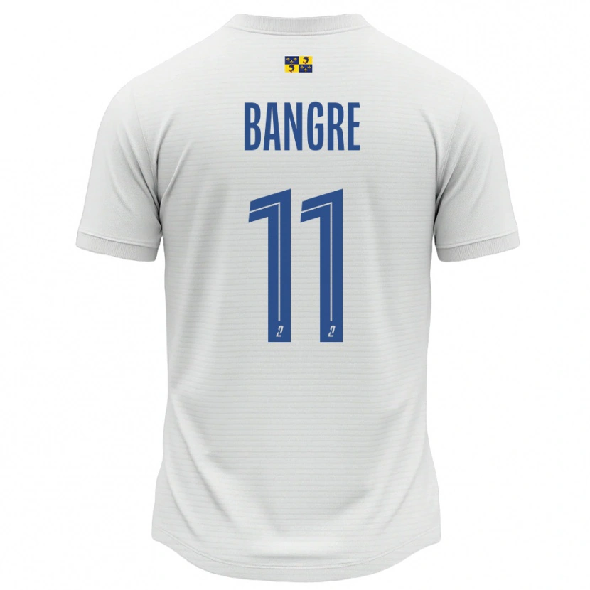 Danxen Dames Mamady Bangré #11 Wit Blauw Uitshirt Uittenue 2025/26 T-Shirt