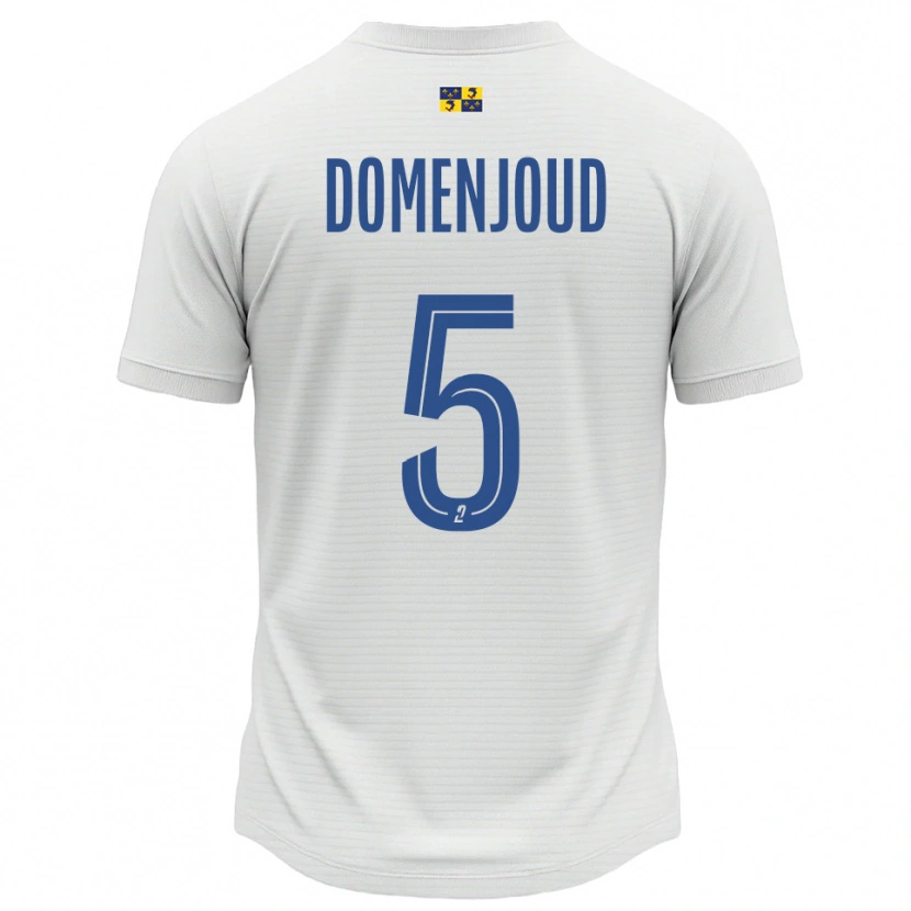 Danxen Dames Elsa Domenjoud #5 Wit Blauw Uitshirt Uittenue 2025/26 T-Shirt