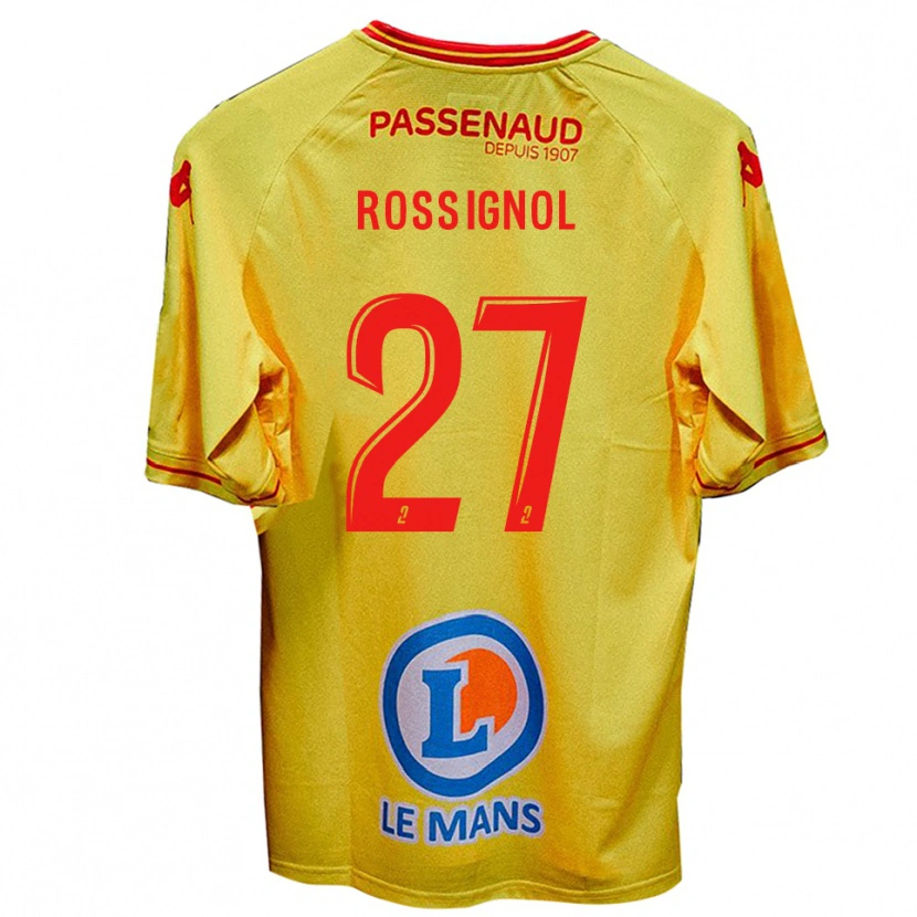 Danxen Dames Martin Rossignol #27 Geel Uitshirt Uittenue 2025/26 T-Shirt
