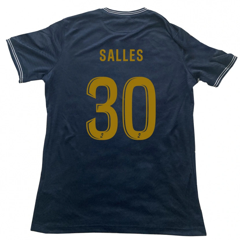 Danxen Dames Esteban Salles #30 Marine Goud Uitshirt Uittenue 2025/26 T-Shirt