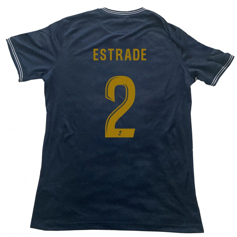 Danxen Dames Alexandre Estrade #2 Marine Goud Uitshirt Uittenue 2025/26 T-Shirt