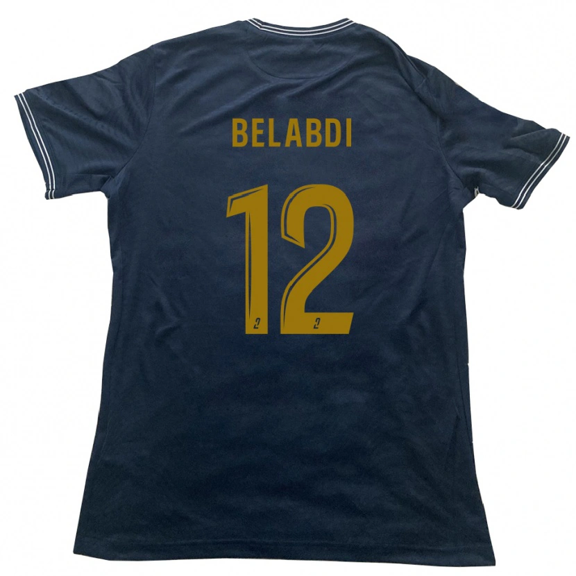 Danxen Dames Tao Belabdi #12 Marine Goud Uitshirt Uittenue 2025/26 T-Shirt