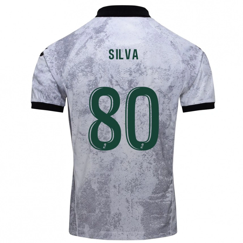 Danxen Dames Brian Silva #80 Wit Zwart Uitshirt Uittenue 2025/26 T-Shirt