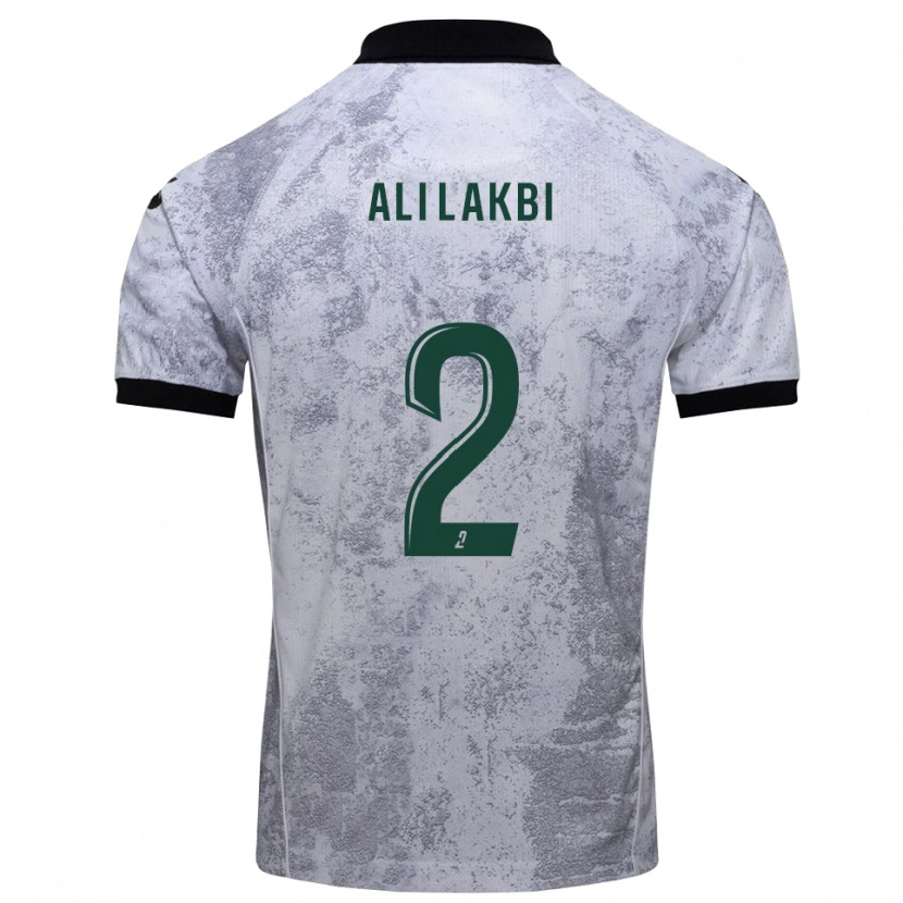 Danxen Dames Mohamed Ali Lakbi #2 Wit Zwart Uitshirt Uittenue 2025/26 T-Shirt