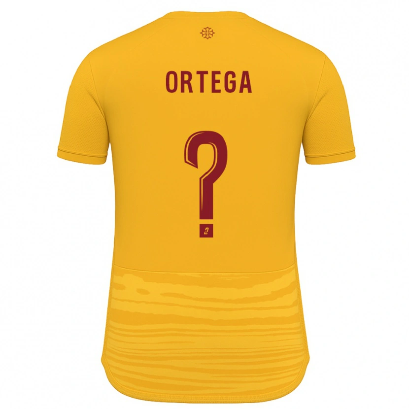 Danxen Dames Alexis Ortega #0 Oranje Bourgondisch Uitshirt Uittenue 2025/26 T-Shirt