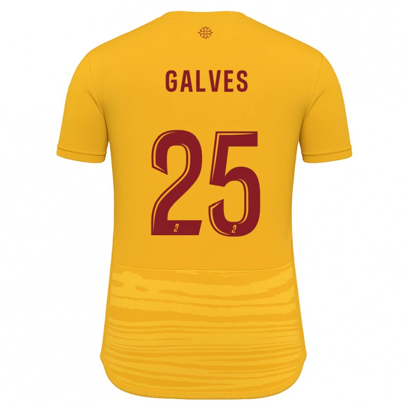 Danxen Dames Nolan Galves #25 Oranje Bourgondisch Uitshirt Uittenue 2025/26 T-Shirt