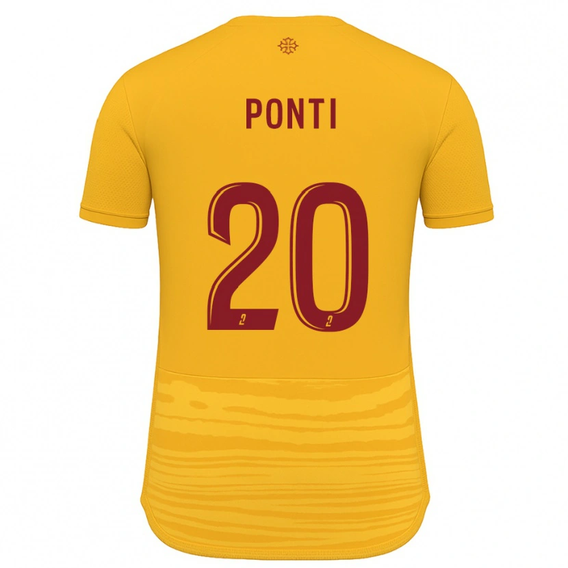 Danxen Dames Ryan Ponti #20 Oranje Bourgondisch Uitshirt Uittenue 2025/26 T-Shirt