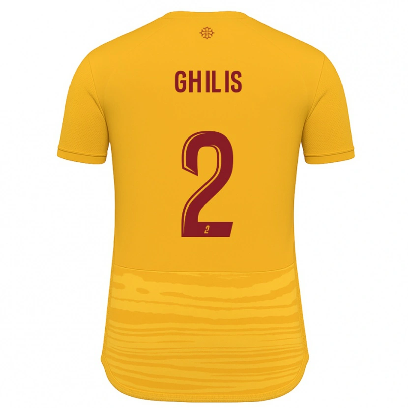 Danxen Dames Mohamed Ghilis #2 Oranje Bourgondisch Uitshirt Uittenue 2025/26 T-Shirt