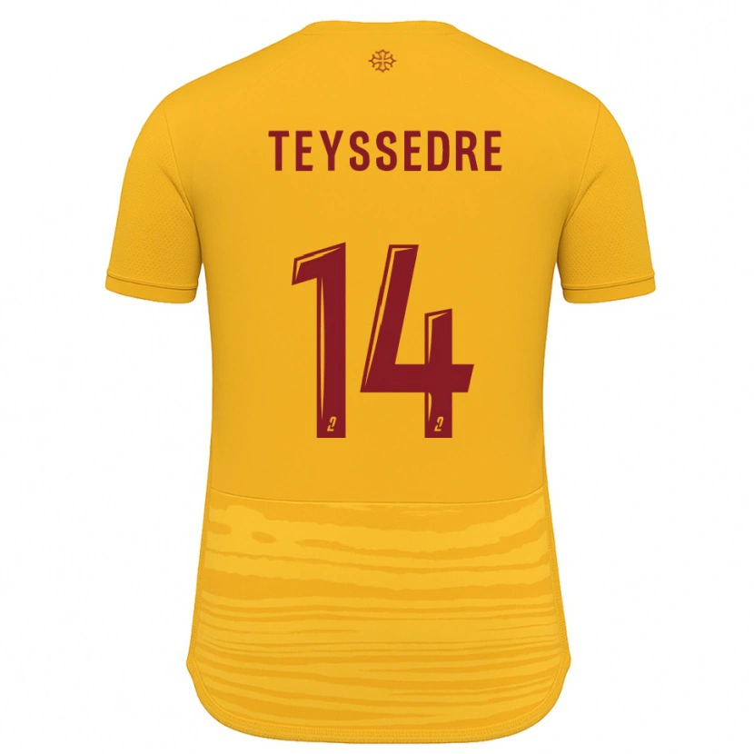 Danxen Dames Maexan Teyssedre #14 Oranje Bourgondisch Uitshirt Uittenue 2025/26 T-Shirt