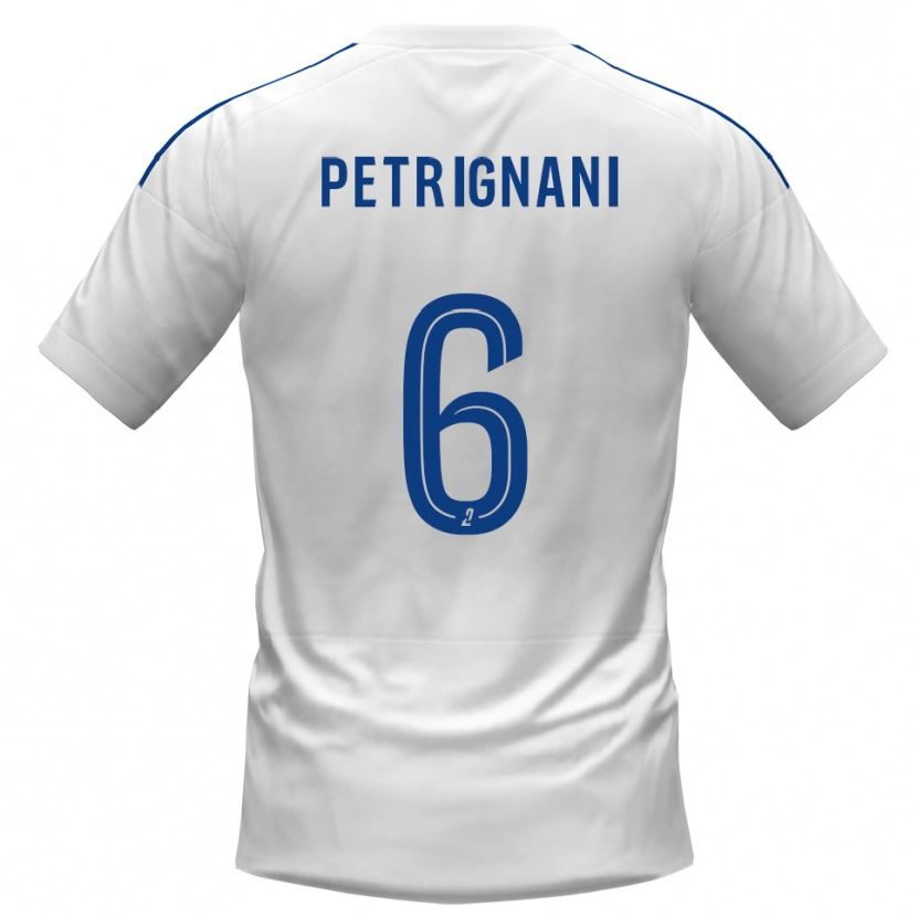 Danxen Dames Matteo Petrignani #6 Wit Blauw Uitshirt Uittenue 2025/26 T-Shirt