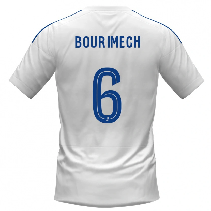 Danxen Dames Ilyes Bourimech #6 Wit Blauw Uitshirt Uittenue 2025/26 T-Shirt