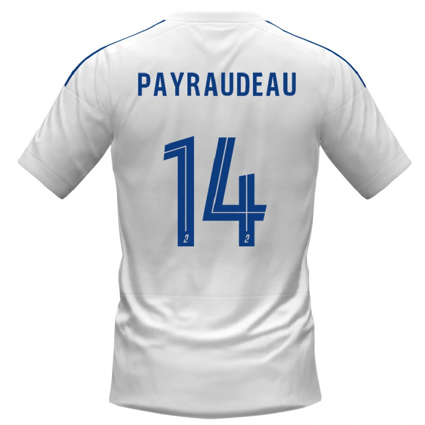 Danxen Dames Leny Payraudeau #14 Wit Blauw Uitshirt Uittenue 2025/26 T-Shirt