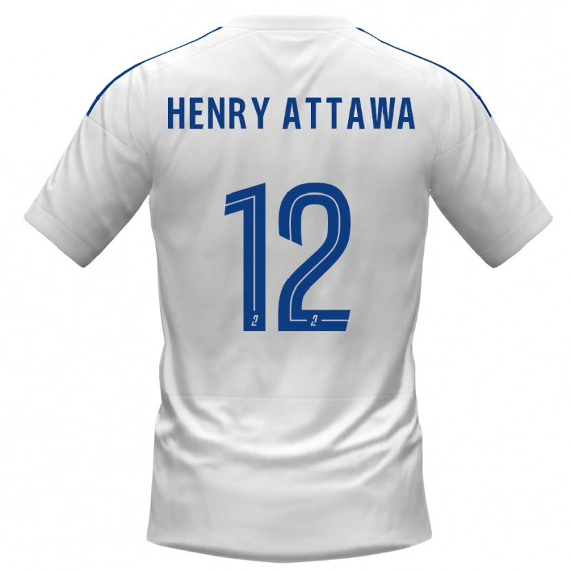 Danxen Dames Yoel Henry Attawa #12 Wit Blauw Uitshirt Uittenue 2025/26 T-Shirt
