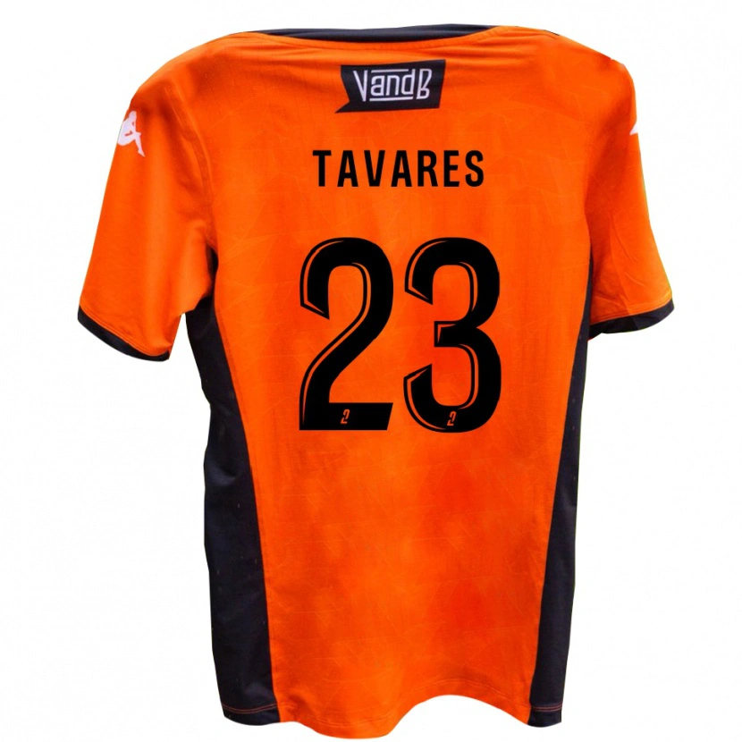 Danxen Dames Yohan Tavares #23 Wit Zwart Uitshirt Uittenue 2025/26 T-Shirt