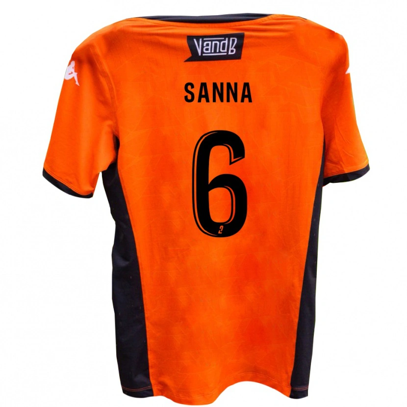 Danxen Dames Sam Sanna #6 Wit Zwart Uitshirt Uittenue 2025/26 T-Shirt