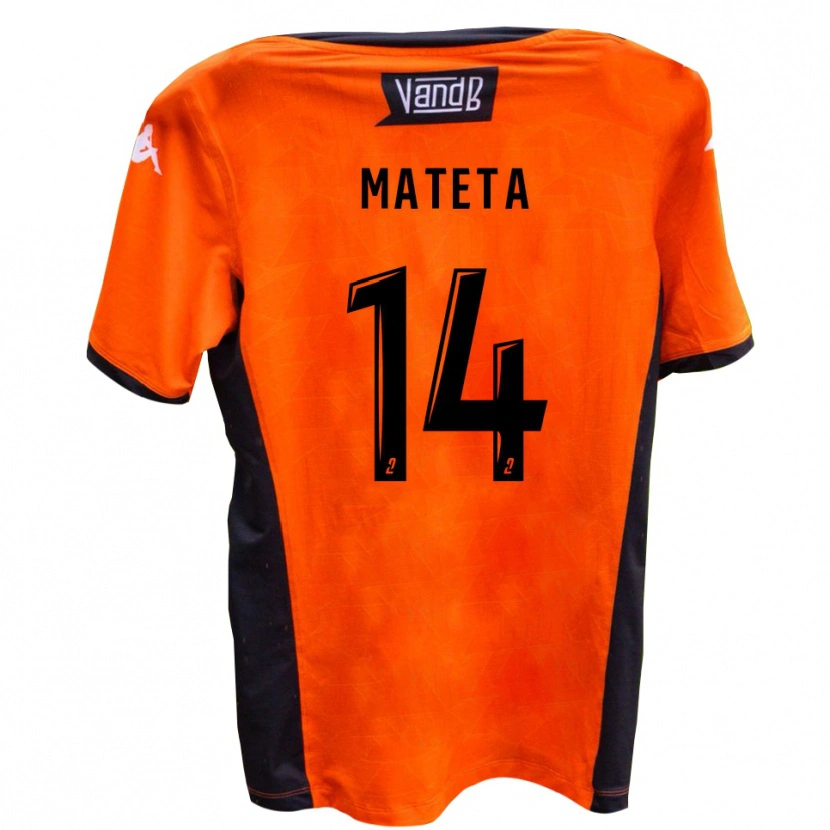 Danxen Dames Aristide Mateta #14 Wit Zwart Uitshirt Uittenue 2025/26 T-Shirt