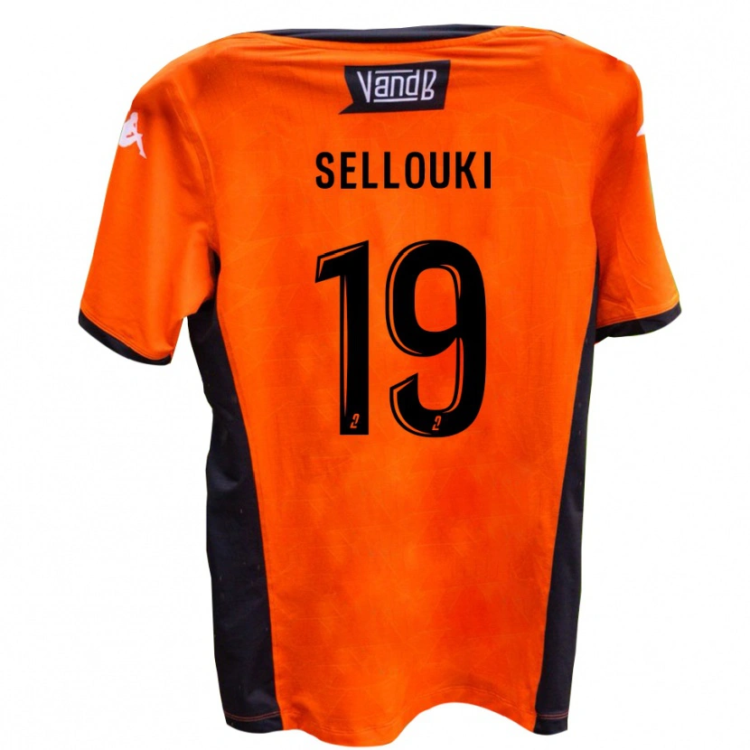 Danxen Dames Malik Sellouki #19 Wit Zwart Uitshirt Uittenue 2025/26 T-Shirt