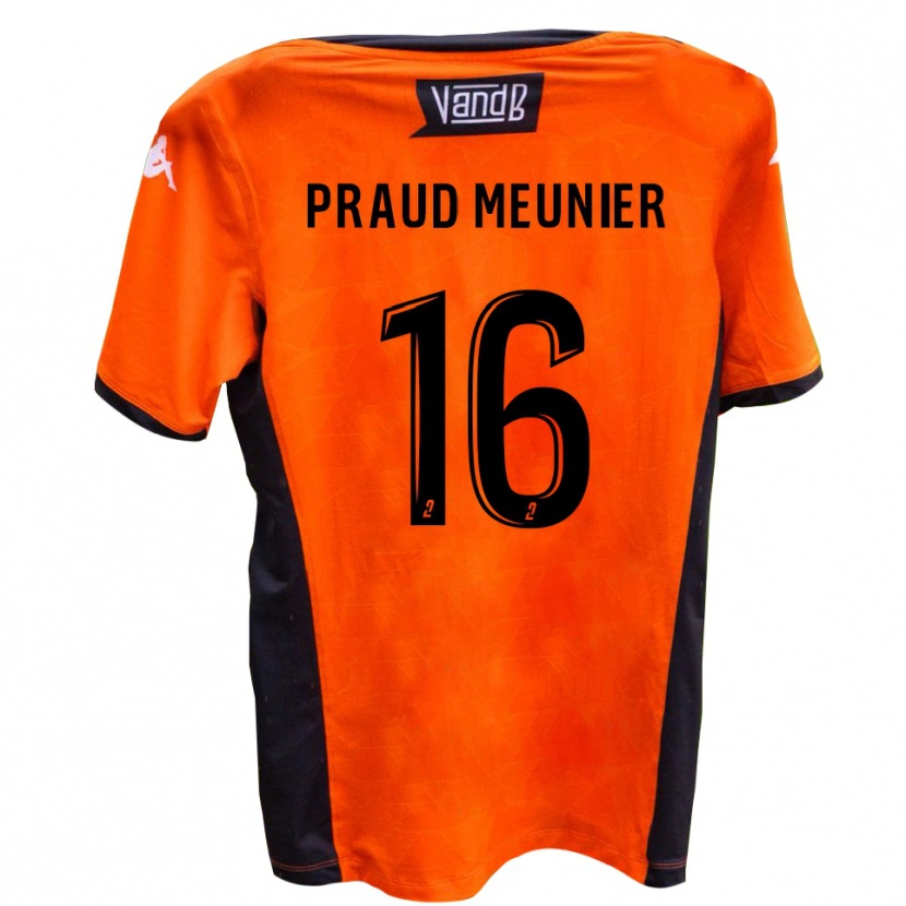 Danxen Dames Nolhan Praud Meunier #16 Wit Zwart Uitshirt Uittenue 2025/26 T-Shirt