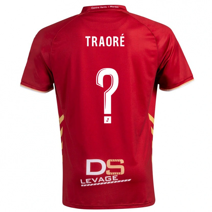 Danxen Dames Sadia Traoré #0 Bourgondisch Goud Uitshirt Uittenue 2025/26 T-Shirt