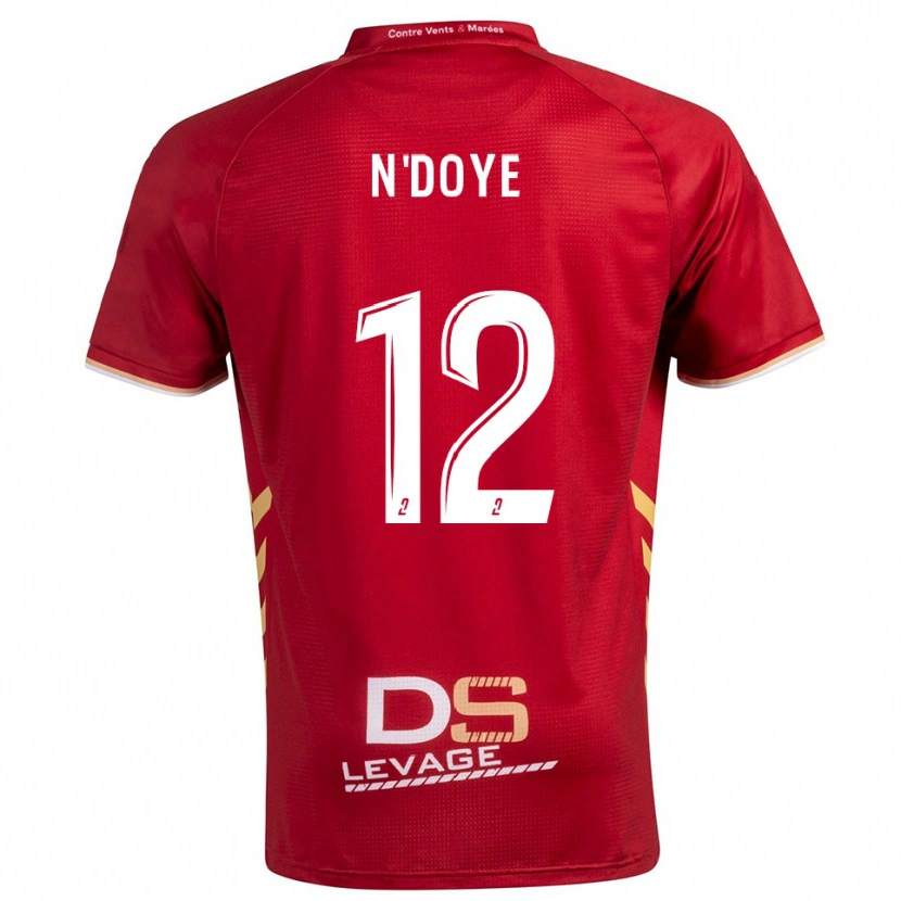 Danxen Dames Assane N'doye #12 Bourgondisch Goud Uitshirt Uittenue 2025/26 T-Shirt