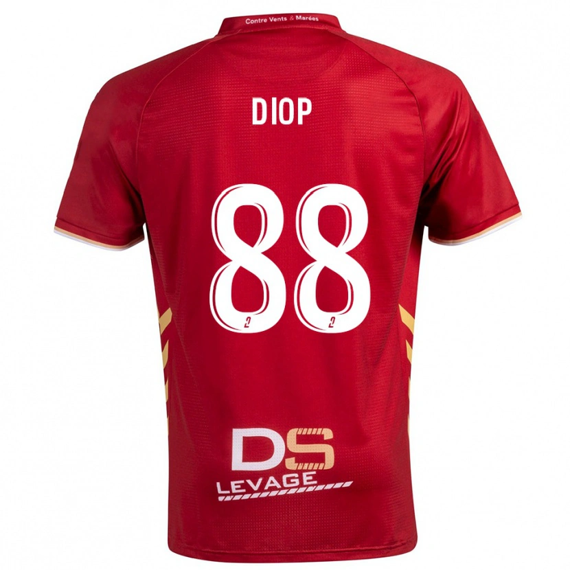 Danxen Dames Malick Diop #88 Bourgondisch Goud Uitshirt Uittenue 2025/26 T-Shirt