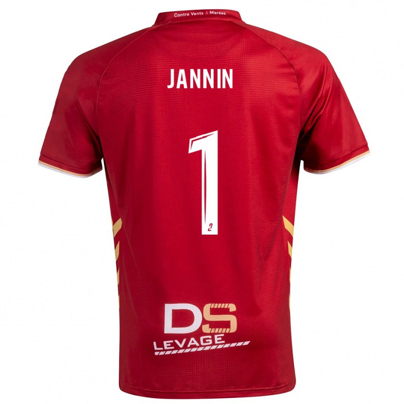Danxen Dames Elouann Jannin #1 Bourgondisch Goud Uitshirt Uittenue 2025/26 T-Shirt