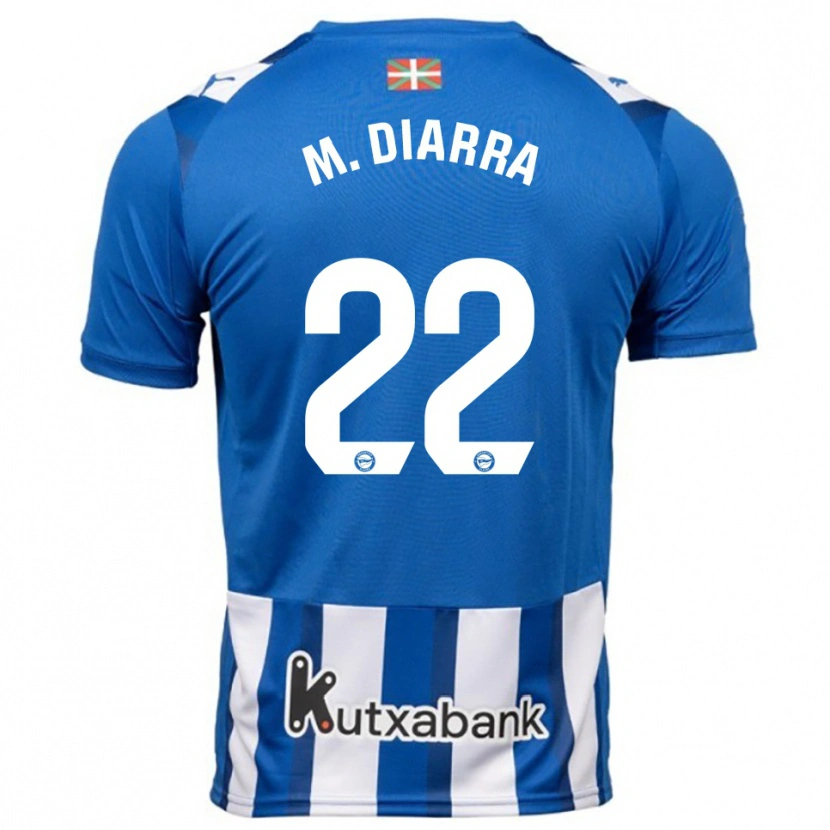 Danxen Kinderen Moussa Diarra #22 Blauw Wit Thuisshirt Thuistenue 2025/26 T-Shirt