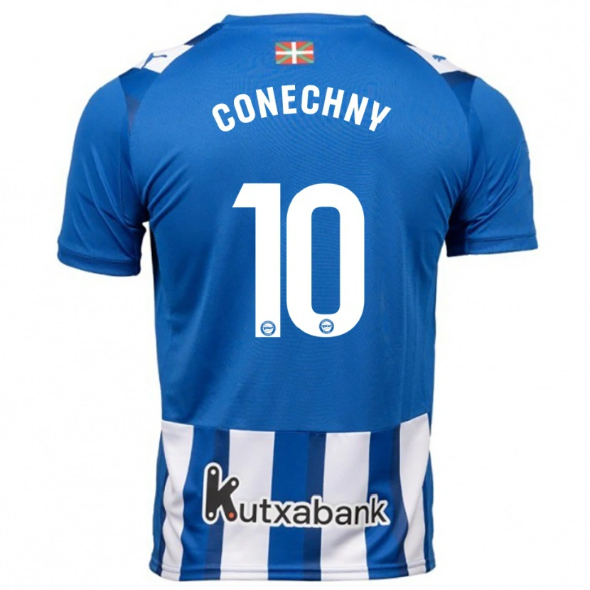 Danxen Kinderen Tomás Conechny #10 Blauw Wit Thuisshirt Thuistenue 2025/26 T-Shirt