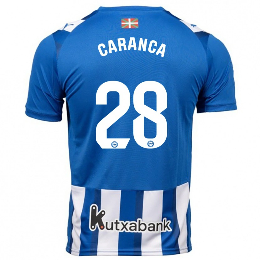 Danxen Kinderen Sara Caranca #28 Blauw Wit Thuisshirt Thuistenue 2025/26 T-Shirt