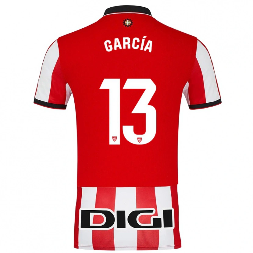 Danxen Kinderen Simón García #13 Rood Wit Thuisshirt Thuistenue 2025/26 T-Shirt
