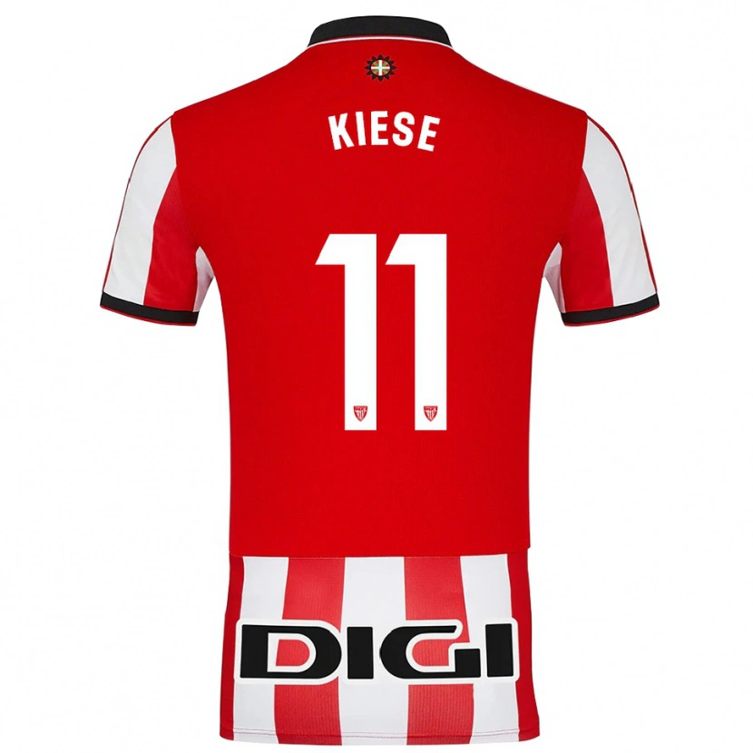 Danxen Kinderen Manasse Kiese #11 Rood Wit Thuisshirt Thuistenue 2025/26 T-Shirt