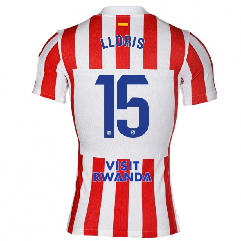 Danxen Kinderen Silvia Lloris #15 Rood Wit Thuisshirt Thuistenue 2025/26 T-Shirt