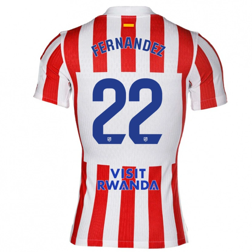 Danxen Kinderen David Fernández #22 Rood Wit Thuisshirt Thuistenue 2025/26 T-Shirt