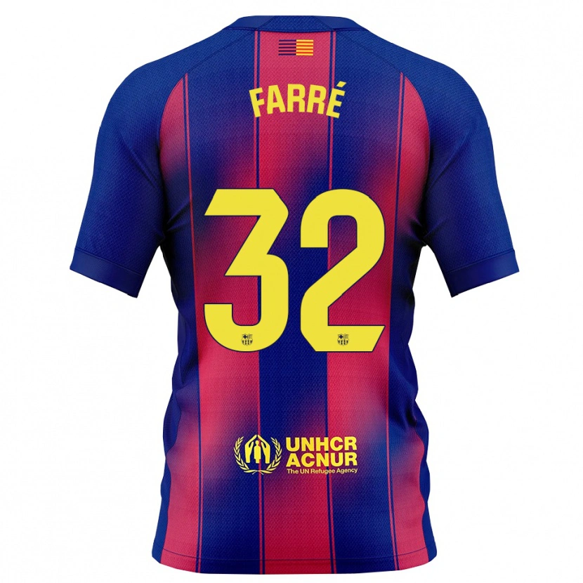 Danxen Kinderen Landry Farré #32 Blauw Rood Thuisshirt Thuistenue 2025/26 T-Shirt