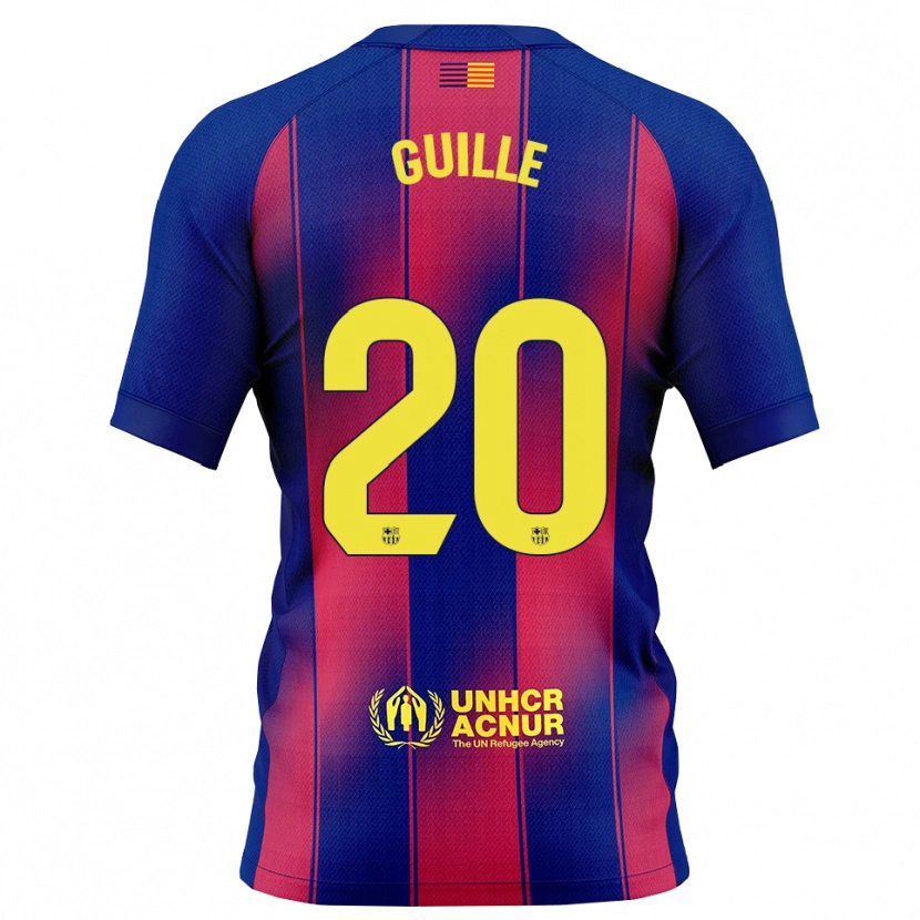 Danxen Kinderen Guille Fernández #20 Blauw Rood Thuisshirt Thuistenue 2025/26 T-Shirt