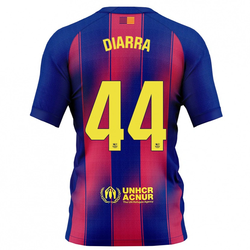 Danxen Kinderen Ibrahim Diarra #44 Blauw Rood Thuisshirt Thuistenue 2025/26 T-Shirt