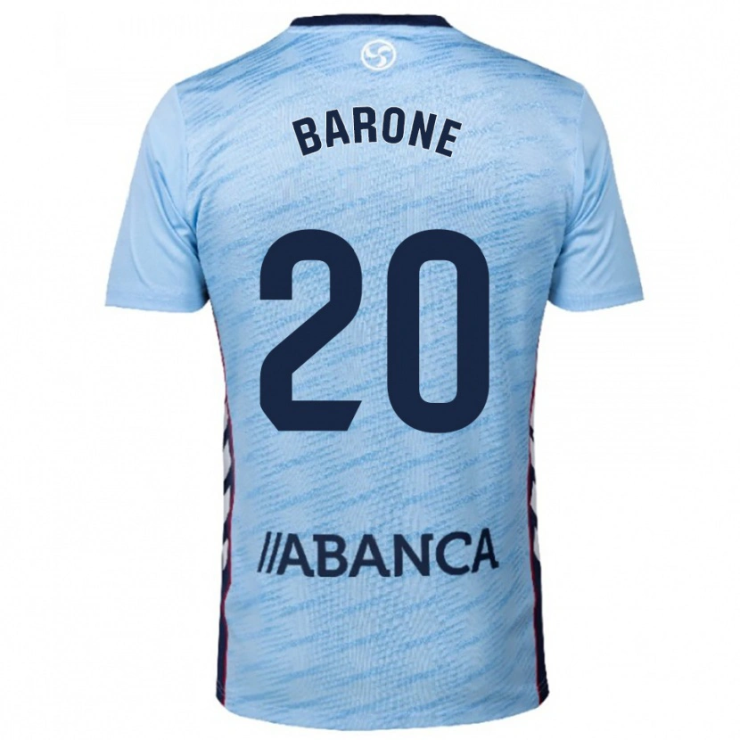 Danxen Kinderen Caio Barone #20 Hemelsblauw Rood Thuisshirt Thuistenue 2025/26 T-Shirt