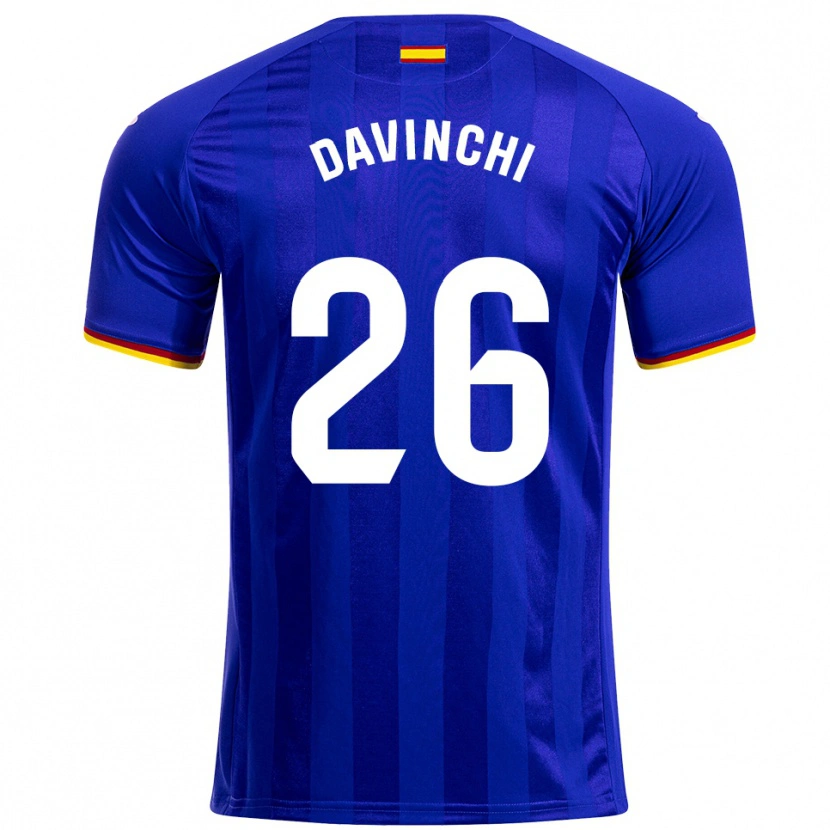 Danxen Kinderen Davinchi #26 Blauw Rood Geel Thuisshirt Thuistenue 2025/26 T-Shirt