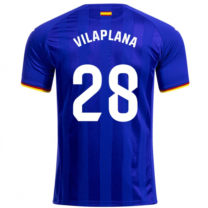 Danxen Kinderen Marc Vilaplana #28 Blauw Rood Geel Thuisshirt Thuistenue 2025/26 T-Shirt