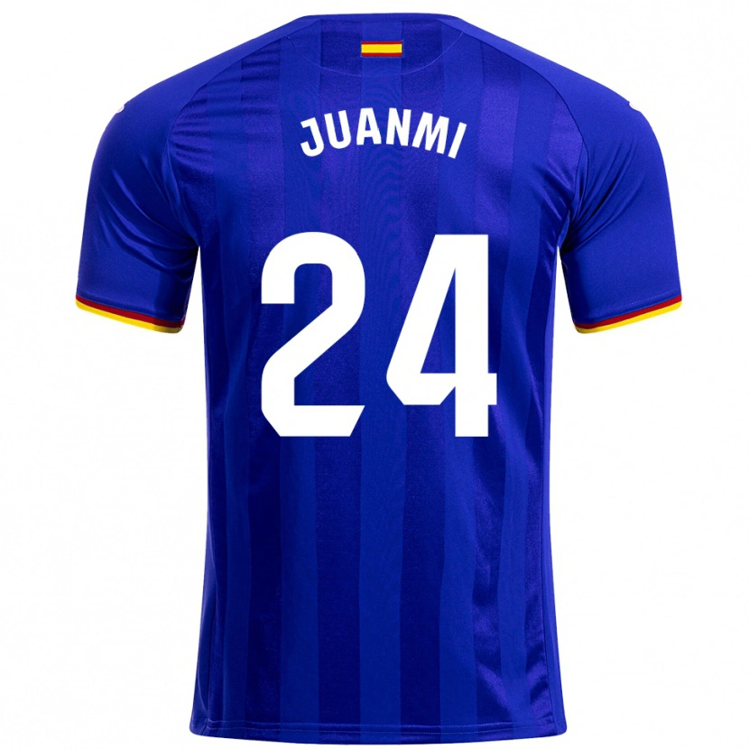 Danxen Kinderen Juanmi #24 Blauw Rood Geel Thuisshirt Thuistenue 2025/26 T-Shirt