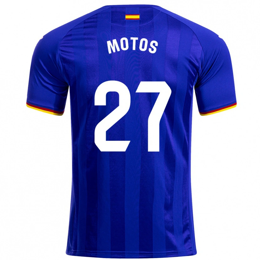 Danxen Kinderen Israel Motos #27 Blauw Rood Geel Thuisshirt Thuistenue 2025/26 T-Shirt