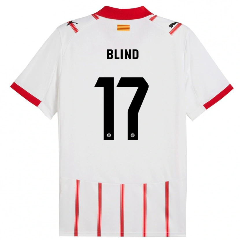 Danxen Kinderen Daley Blind #17 Wit Rood Thuisshirt Thuistenue 2025/26 T-Shirt