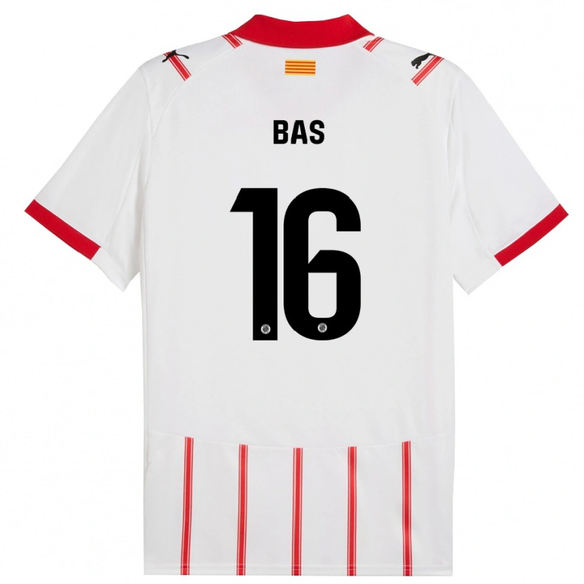 Danxen Kinderen Jordi Bas #16 Wit Rood Thuisshirt Thuistenue 2025/26 T-Shirt