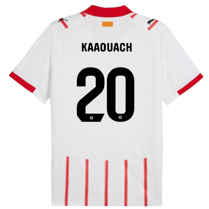Danxen Kinderen Nabil Kaaouach #20 Wit Rood Thuisshirt Thuistenue 2025/26 T-Shirt