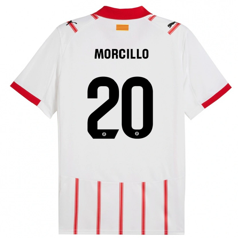 Danxen Kinderen Luis Morcillo #20 Wit Rood Thuisshirt Thuistenue 2025/26 T-Shirt