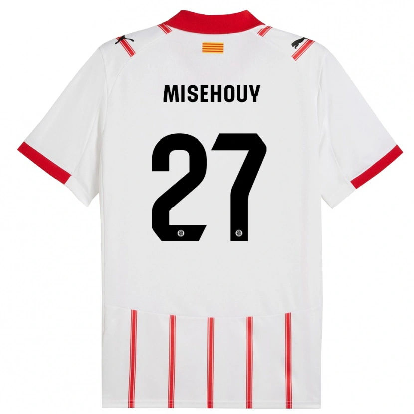 Danxen Kinderen Gabriel Misehouy #27 Wit Rood Thuisshirt Thuistenue 2025/26 T-Shirt