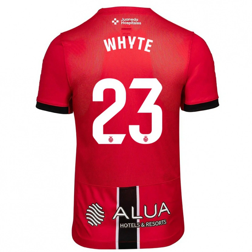 Danxen Kinderen Michael Whyte #23 Rood Zwart Thuisshirt Thuistenue 2025/26 T-Shirt
