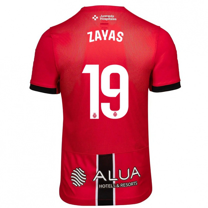 Danxen Kinderen Yosmel Zayas #19 Rood Zwart Thuisshirt Thuistenue 2025/26 T-Shirt